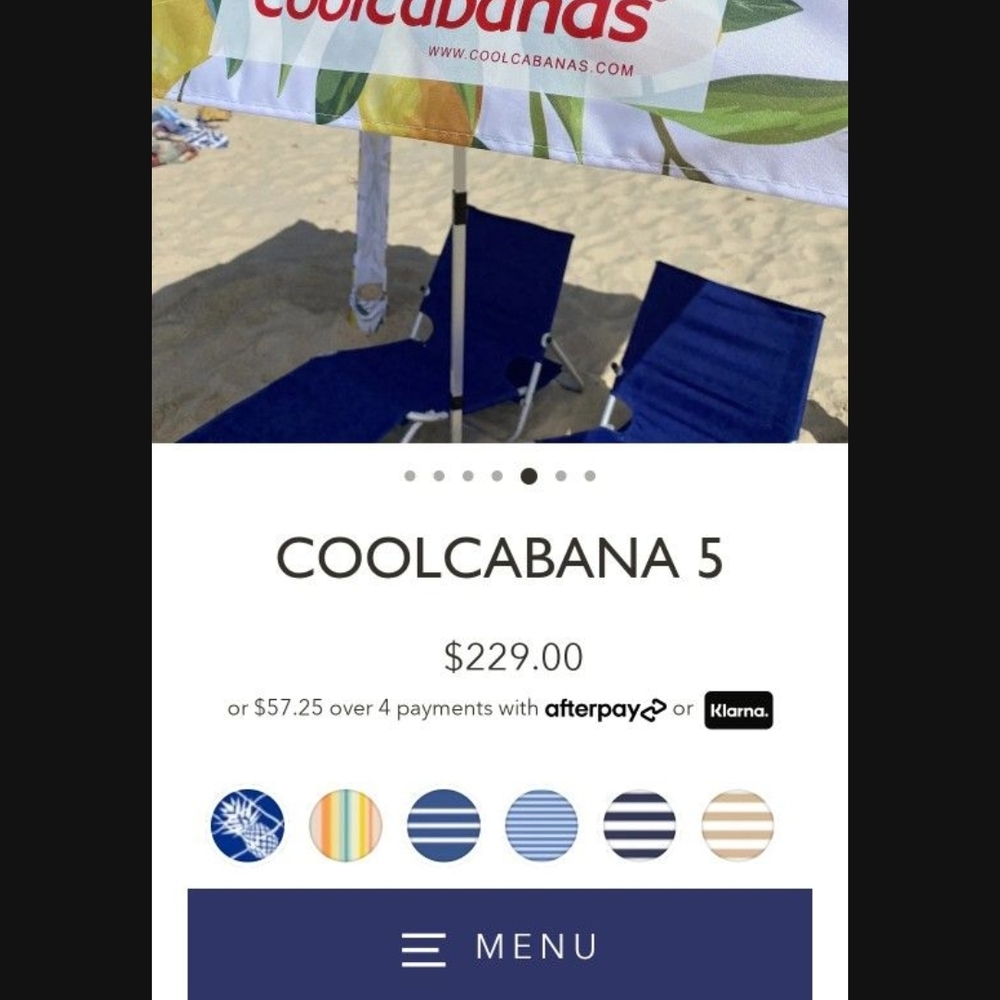 CoolCabana 5 Beach Umbrella